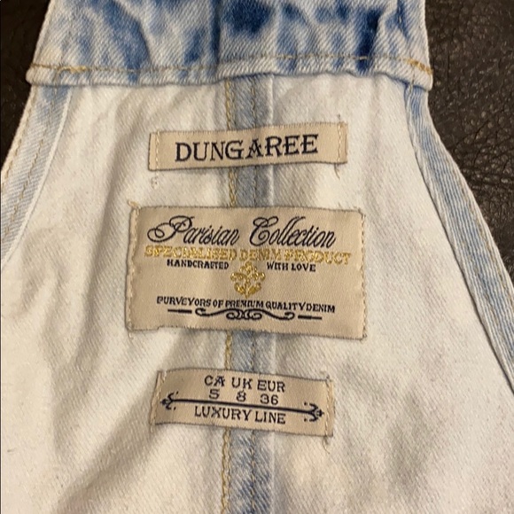 Parisian Collect Distress/acid-w overall short - Picture 5 of 6
